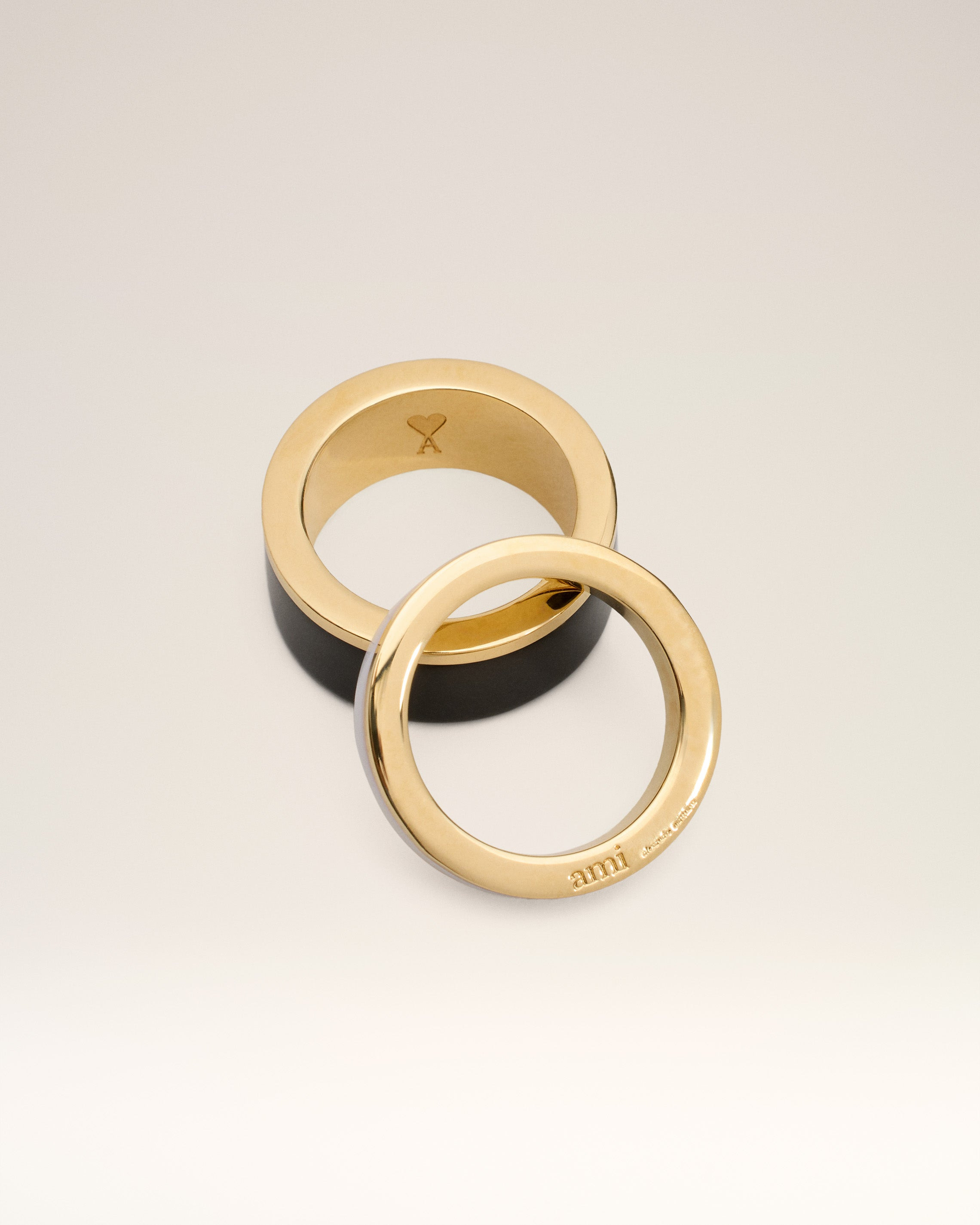 GOLD BRASS RIVAGE RING - 3