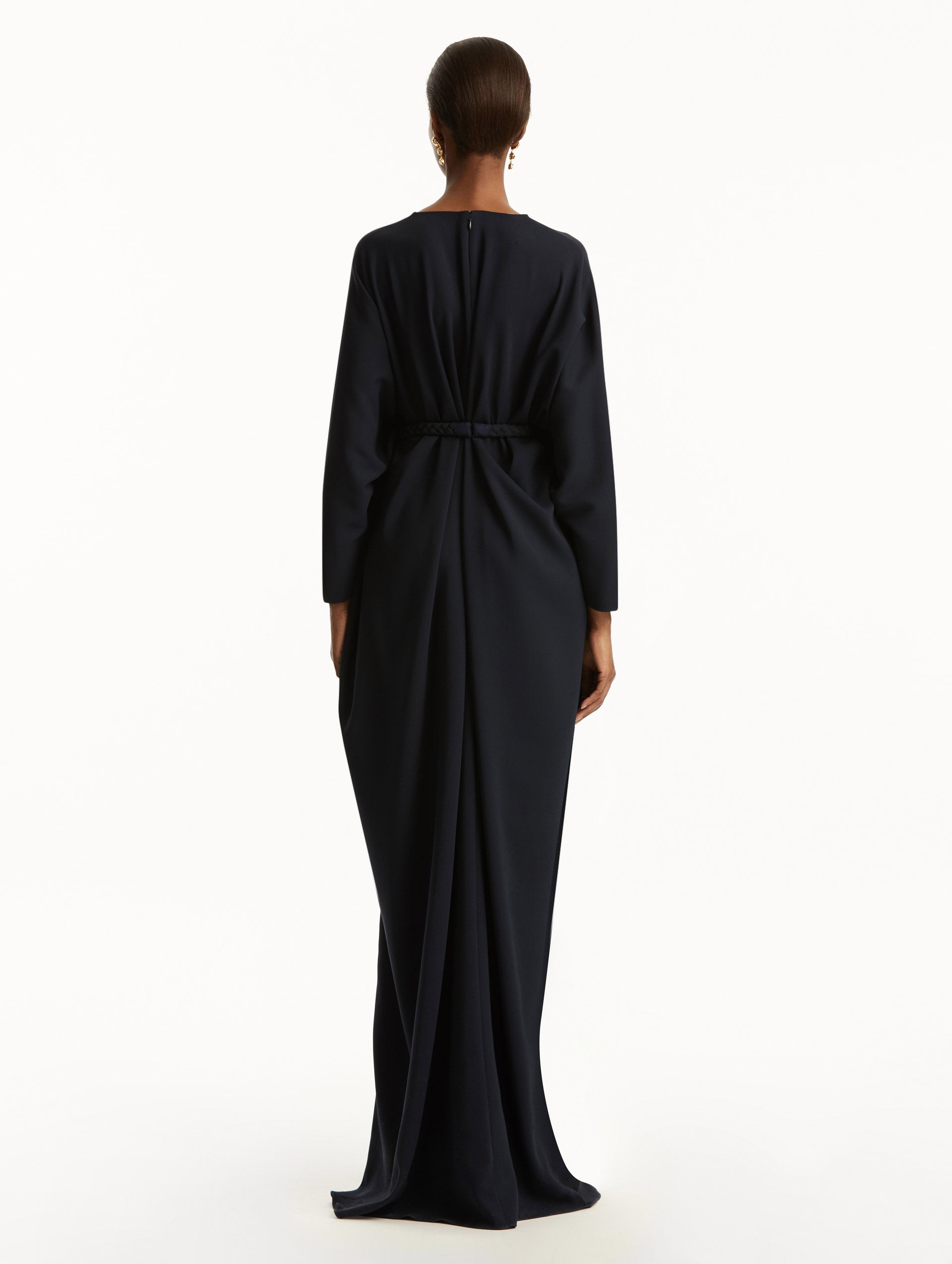 KNOTTED BELT GEORGETTE CAFTAN - 3
