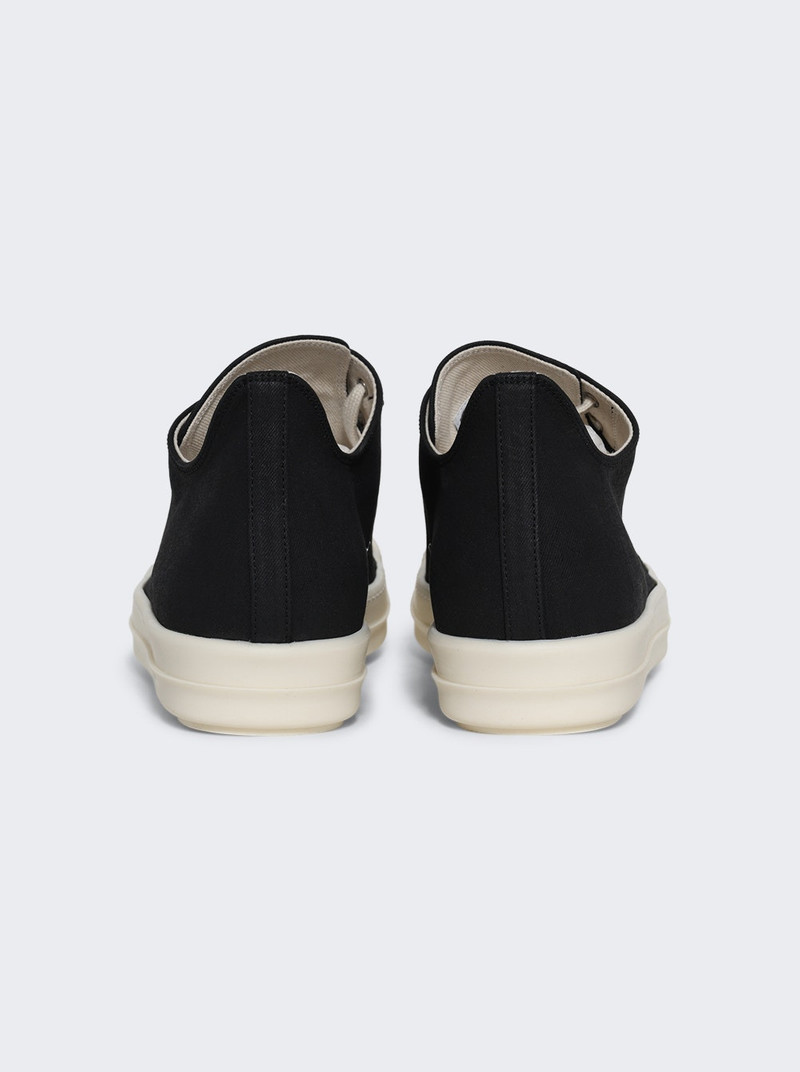 Rick Owens DRKSHDW Temple Low Denim Sneakers Black And Milk outlook