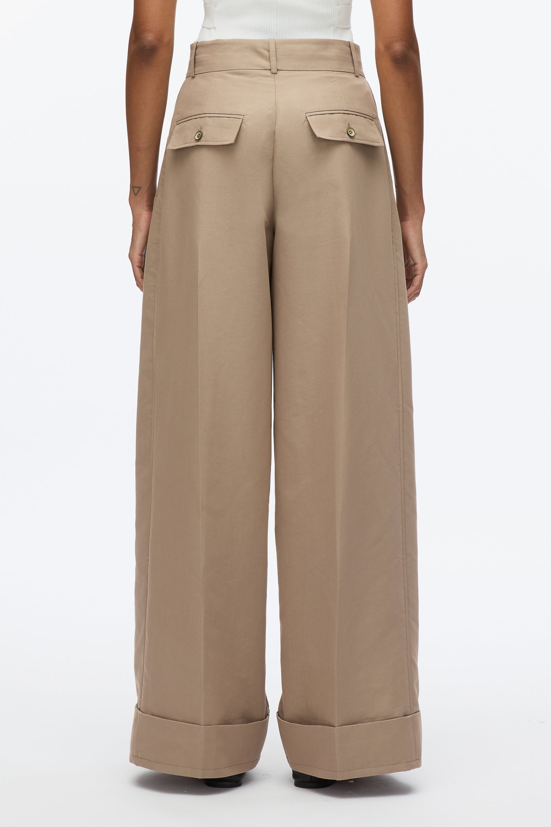 Pleated Wide Leg Trouser - 4