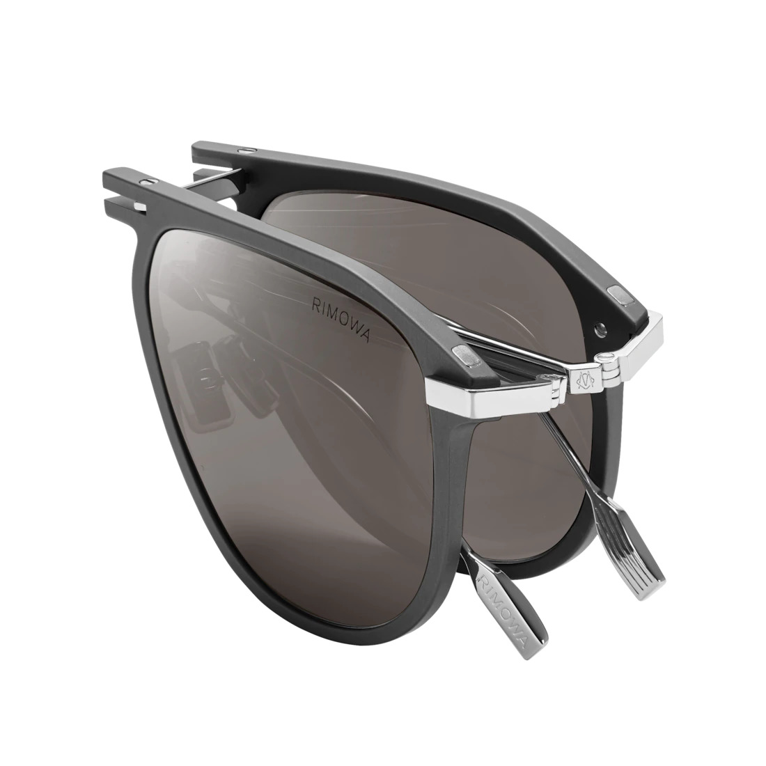 Eyewear Pilot Foldable Mercury Gray Sunglasses - 3