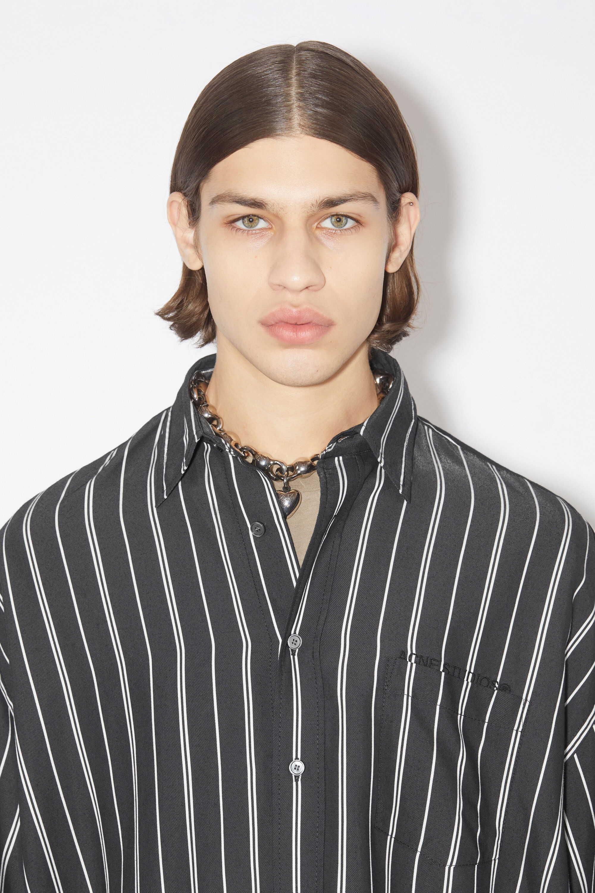 Button-up short sleeve shirt - Black - 4
