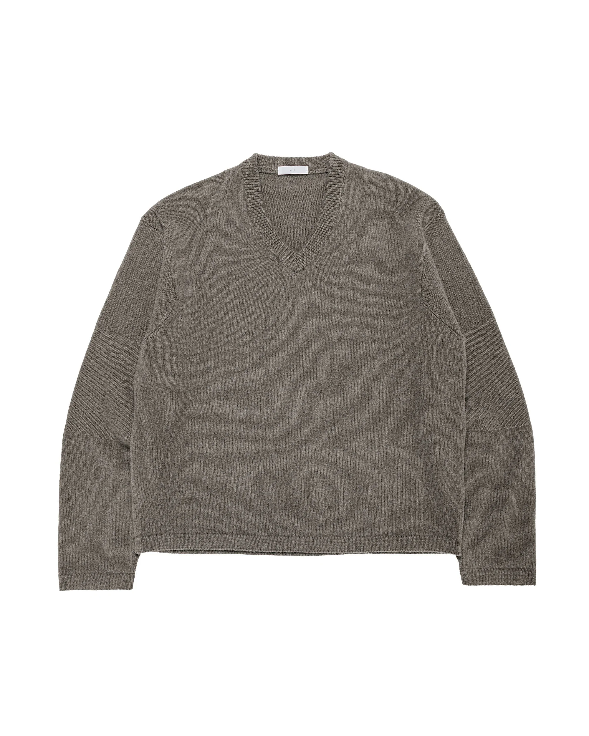 Wool V Neck Sweater Clay - 1