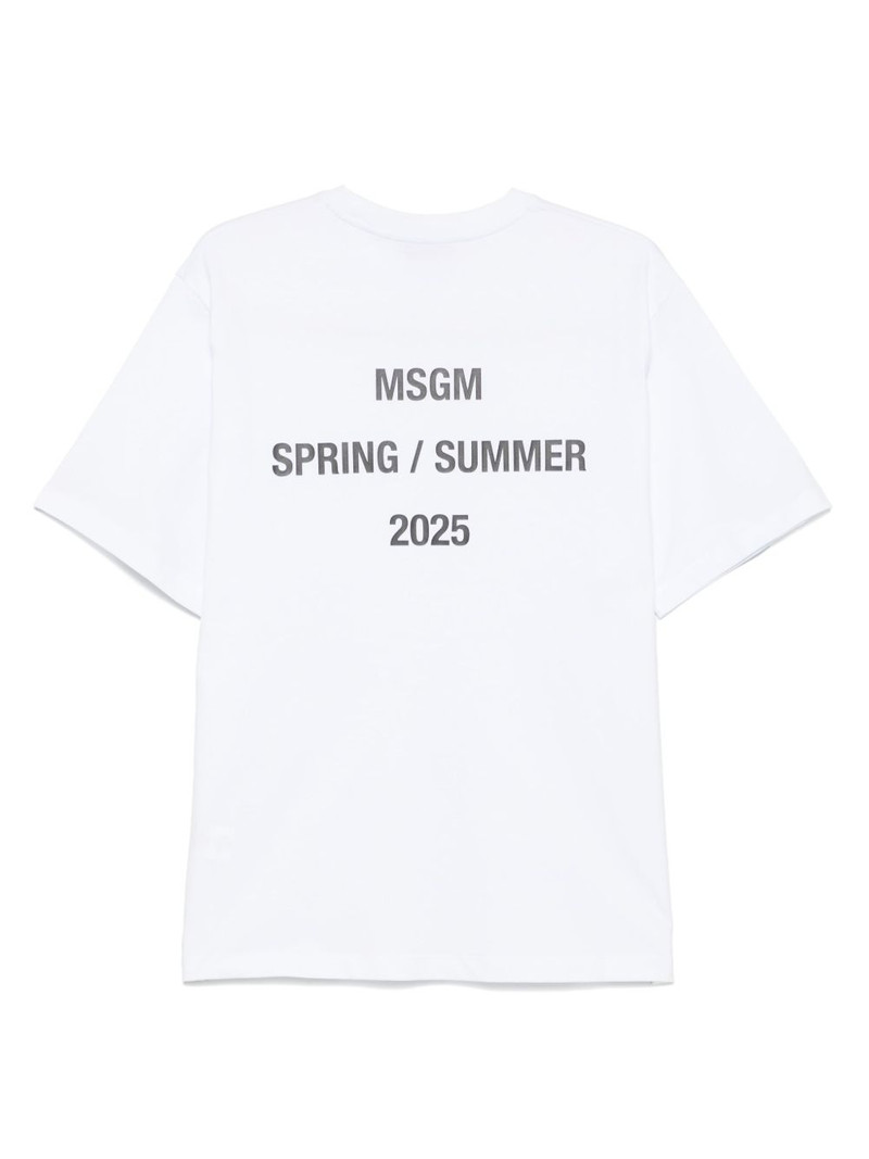 MSGM logo-print T-shirt outlook