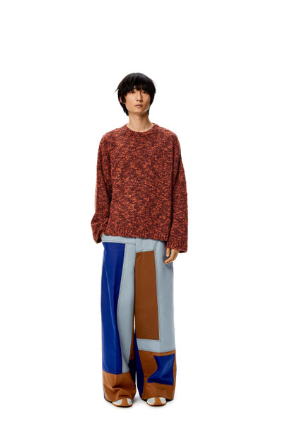 Loewe Crew neck melange sweater in wool outlook