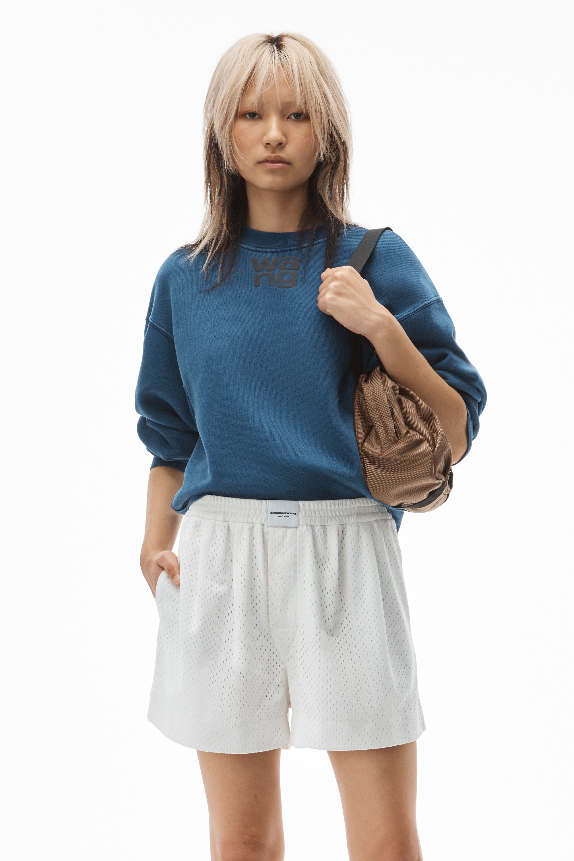 puff logo sweatshirt in structured terry - 2