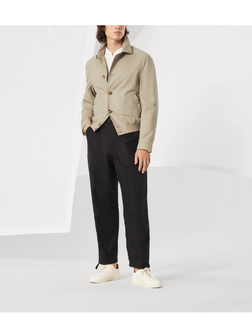long-sleeved Henley T-shirt - 2