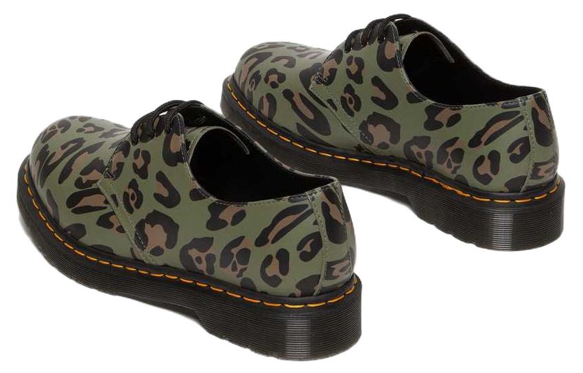 Dr. Martens 1461 Distorted Leopard Print Oxford Shoes 'Khaki Green' 27686384 - 5