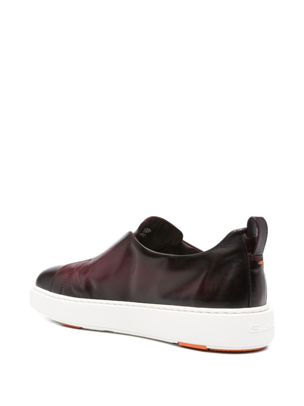 leather slip-on sneakers - 3
