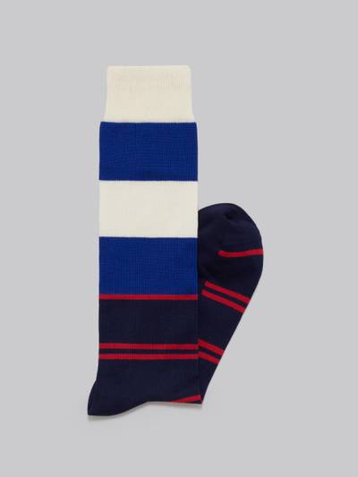Marni BLUE COTTON AND NYLON SOCKS WITH MULTICOLOUR STRIPES outlook
