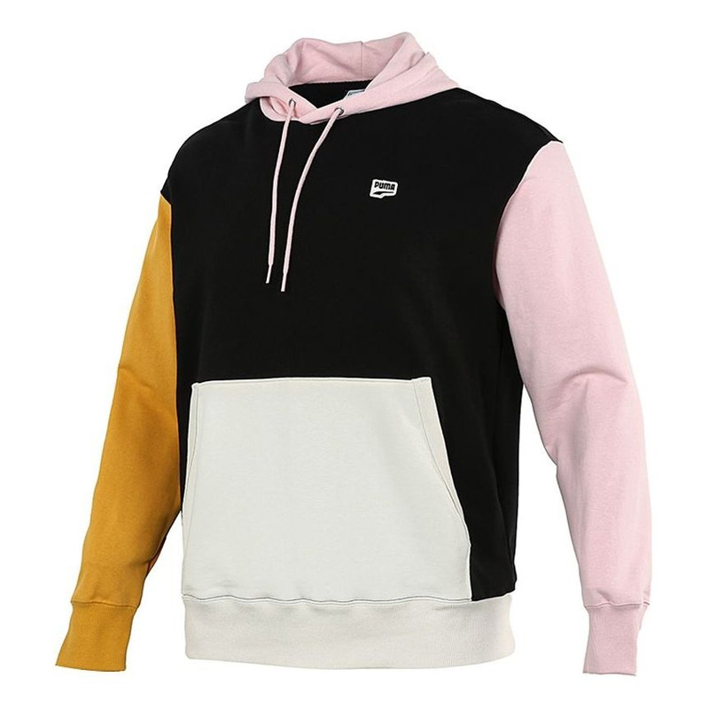 PUMA Sports Colorblock hooded Casual Pullover Black 533040-51 - 1