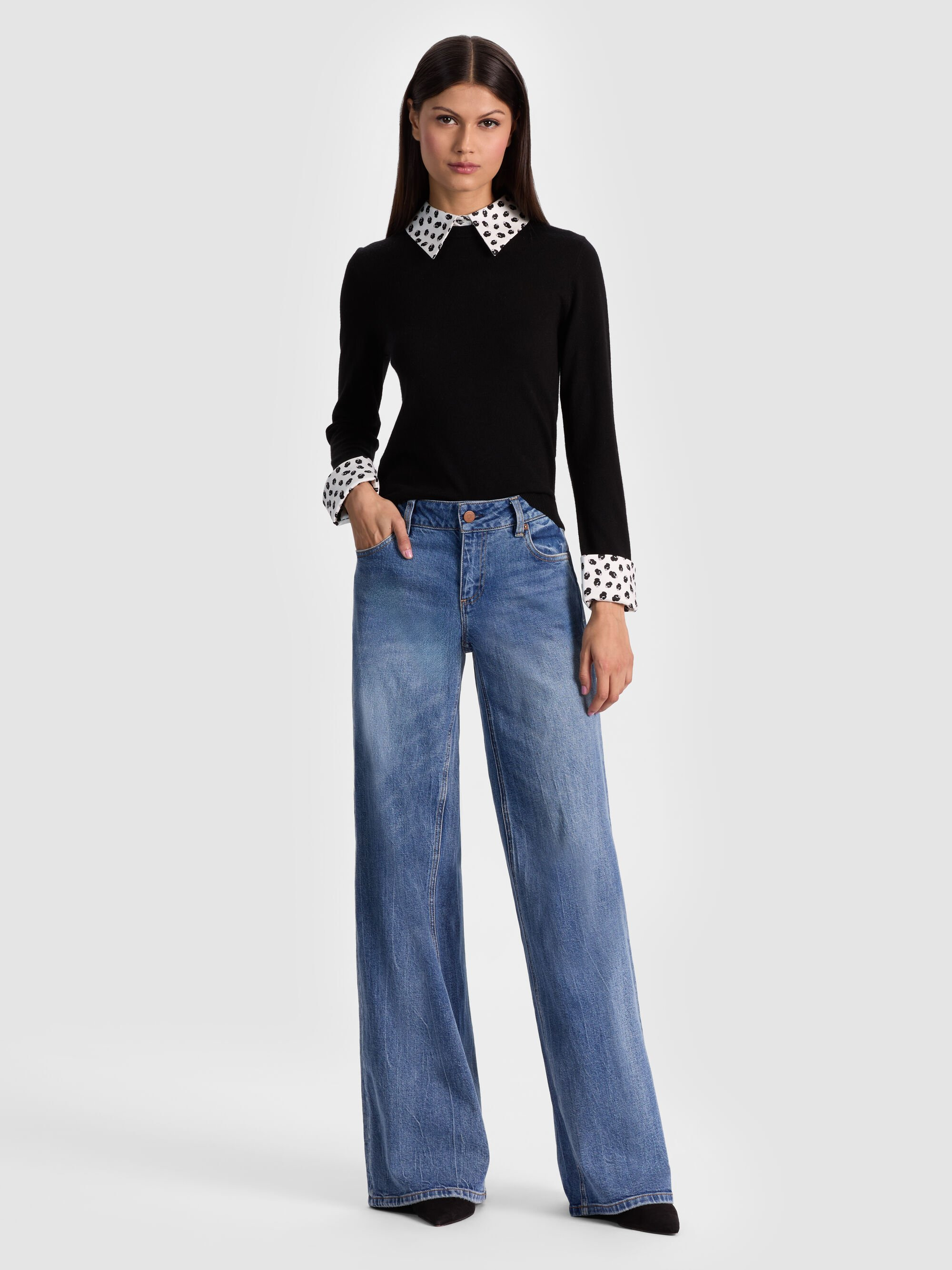 PORLA STACEFACE COLLARED SWEATER - 3