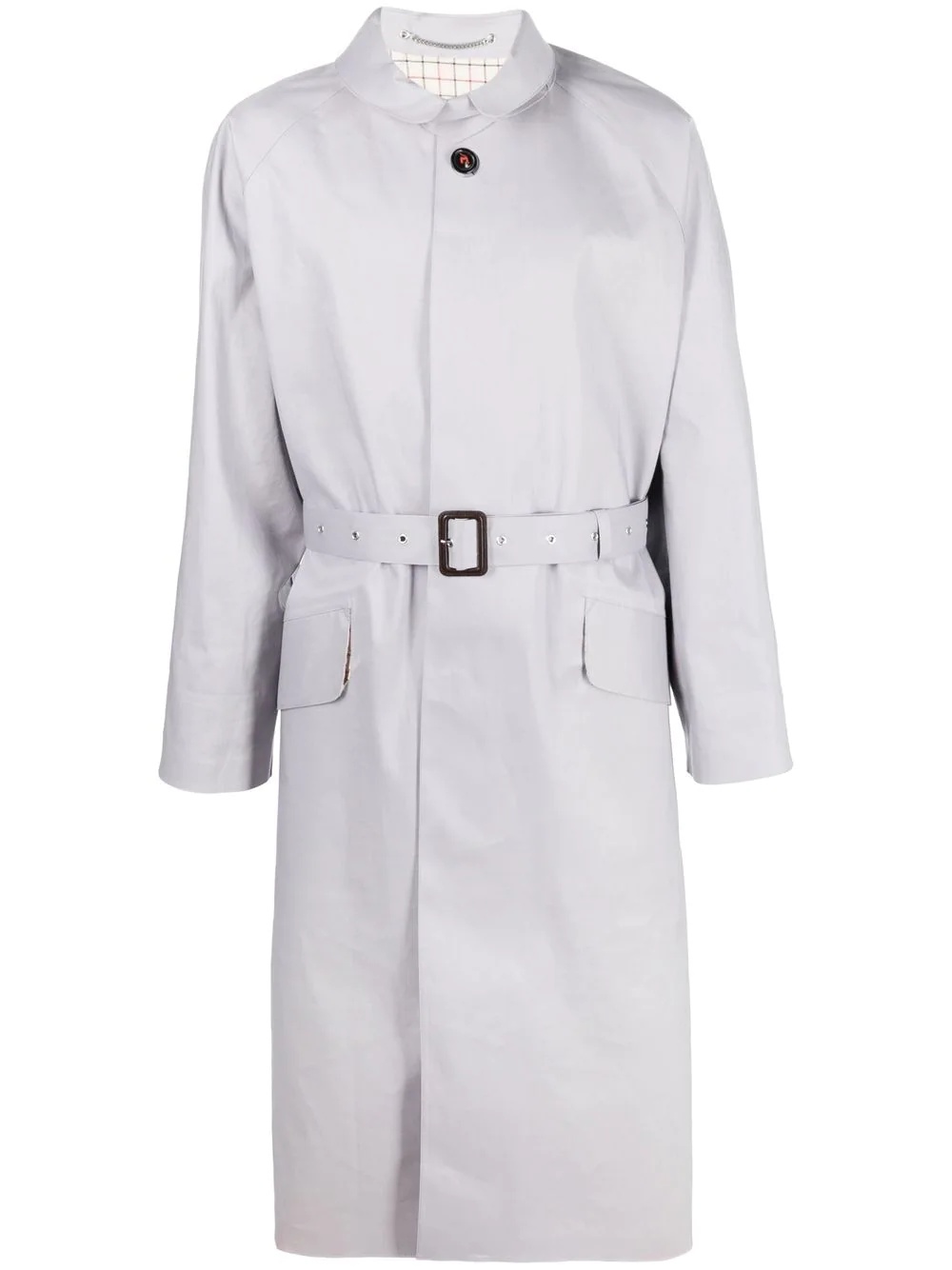 oversize belted trench coat - 1