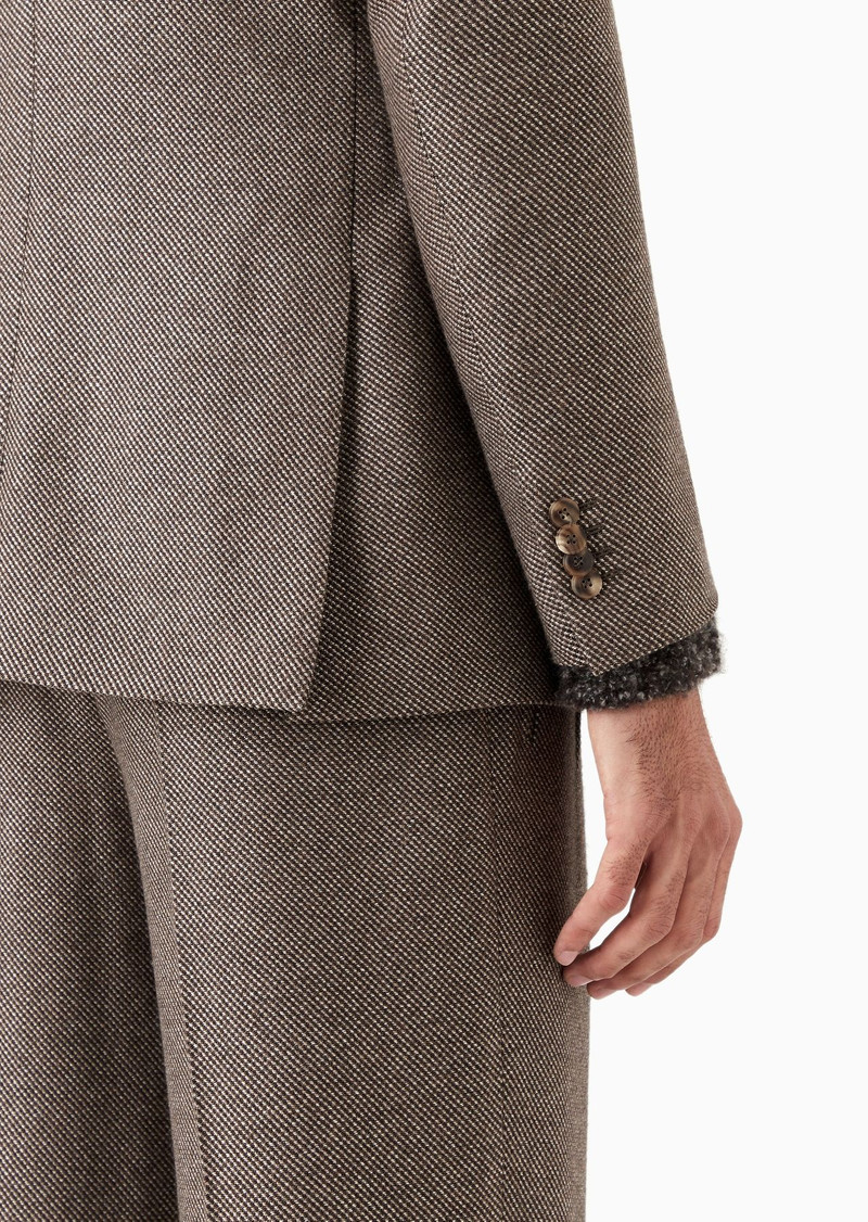 Royal Line double-breasted cashmere and silk suit 7