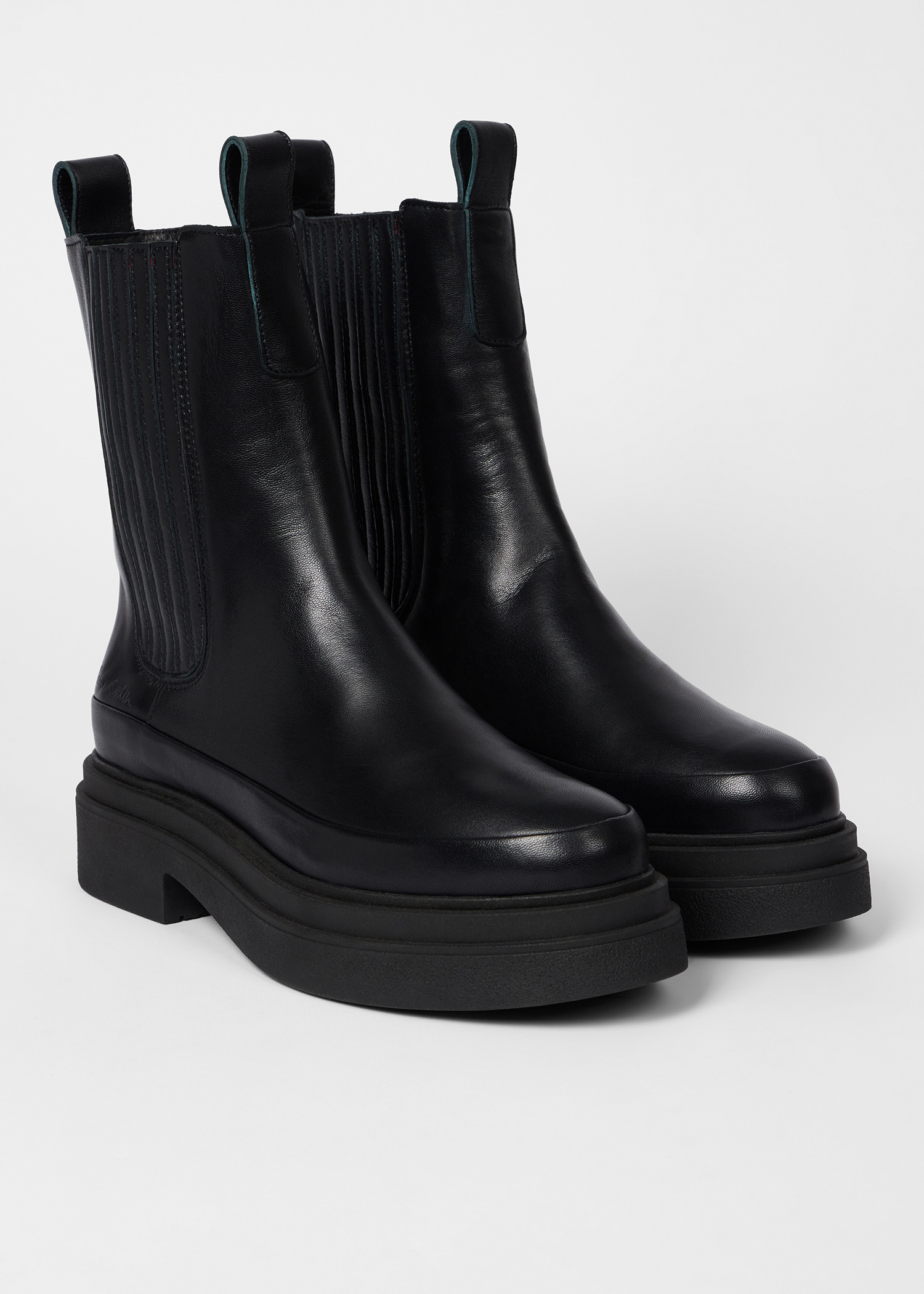 Women's Black Leather 'Dalias' Chelsea Boots - 4