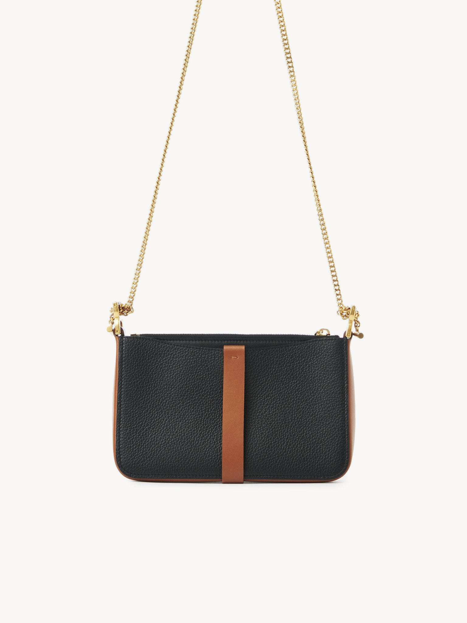 MARCIE POUCH ON CHAIN IN GRAINED LEATHER - 2