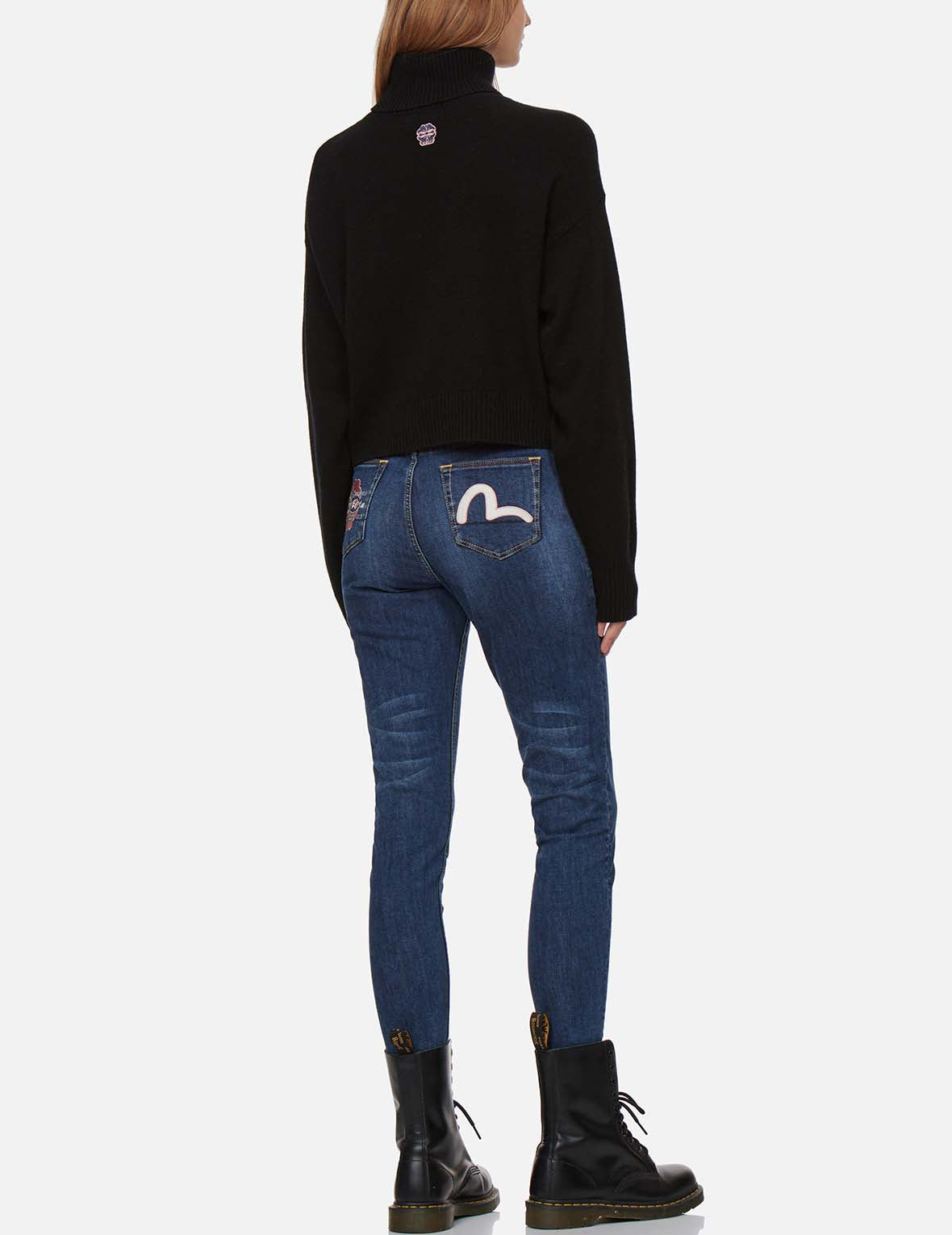 KAMON EMBROIDERY TURTLENECK KNITTED PULLOVER - 3