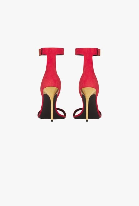 Red suede Uma sandals - 3