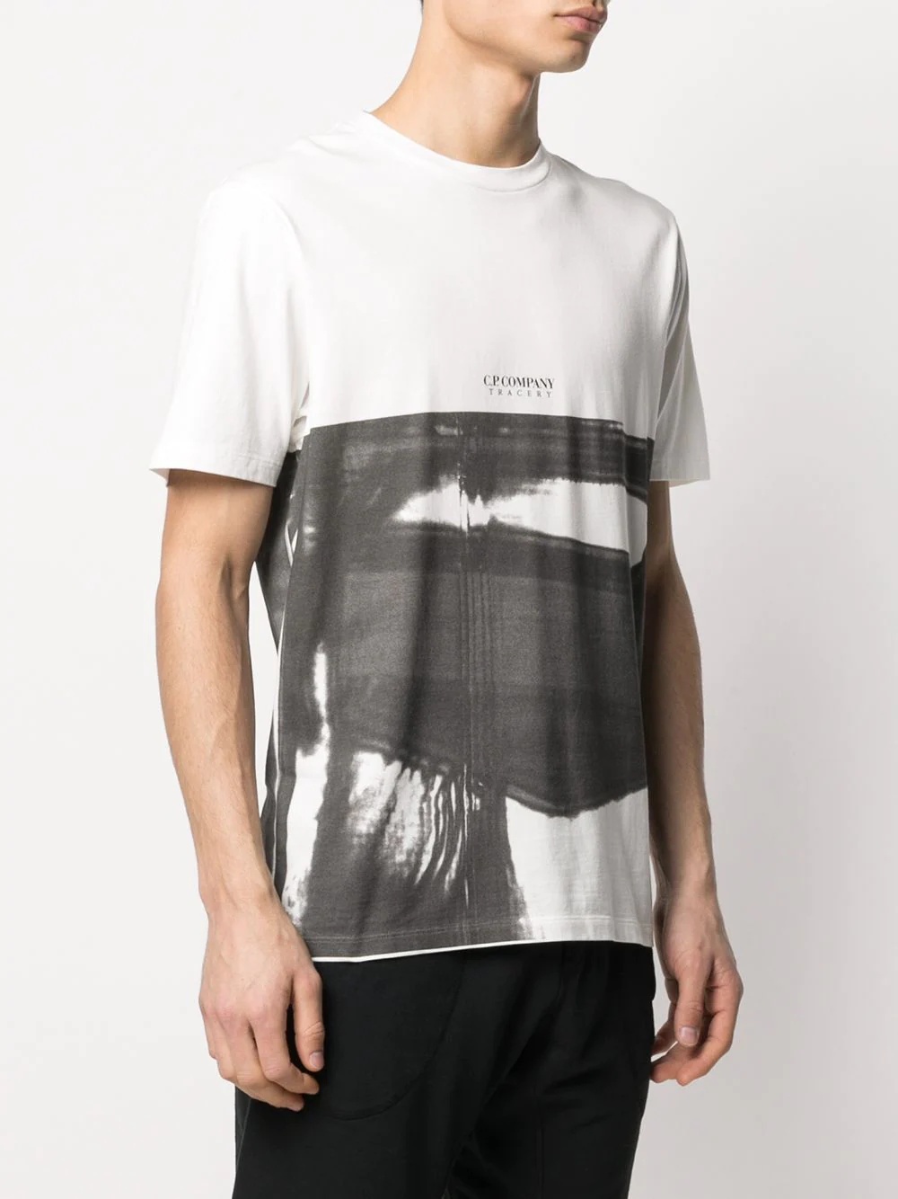 abstract-print crew-neck T-shirt - 3