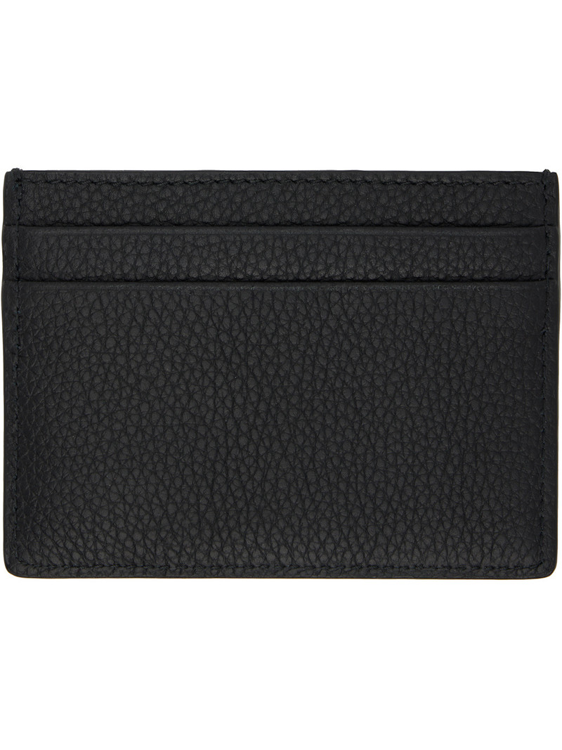 Burberry Black Tall Knight Stamp Card Holder outlook