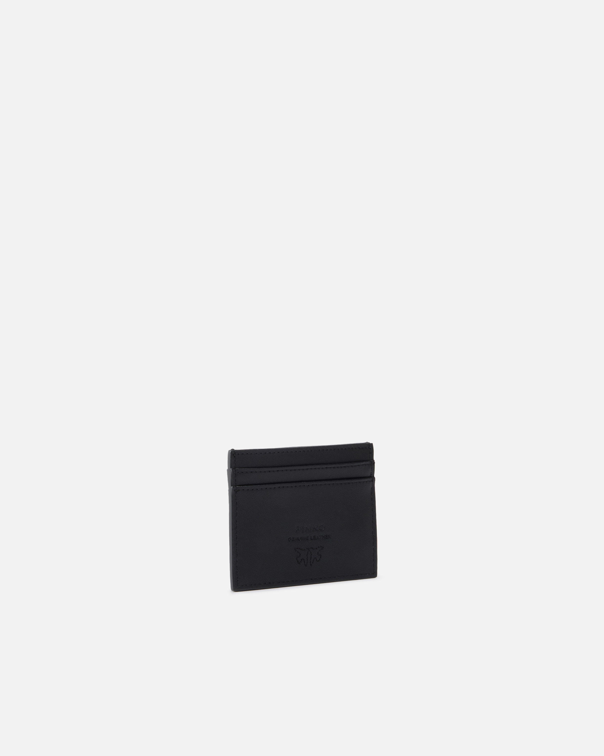 LEATHER CARD HOLDER WITH LOVE BIRDS LOGO - 2