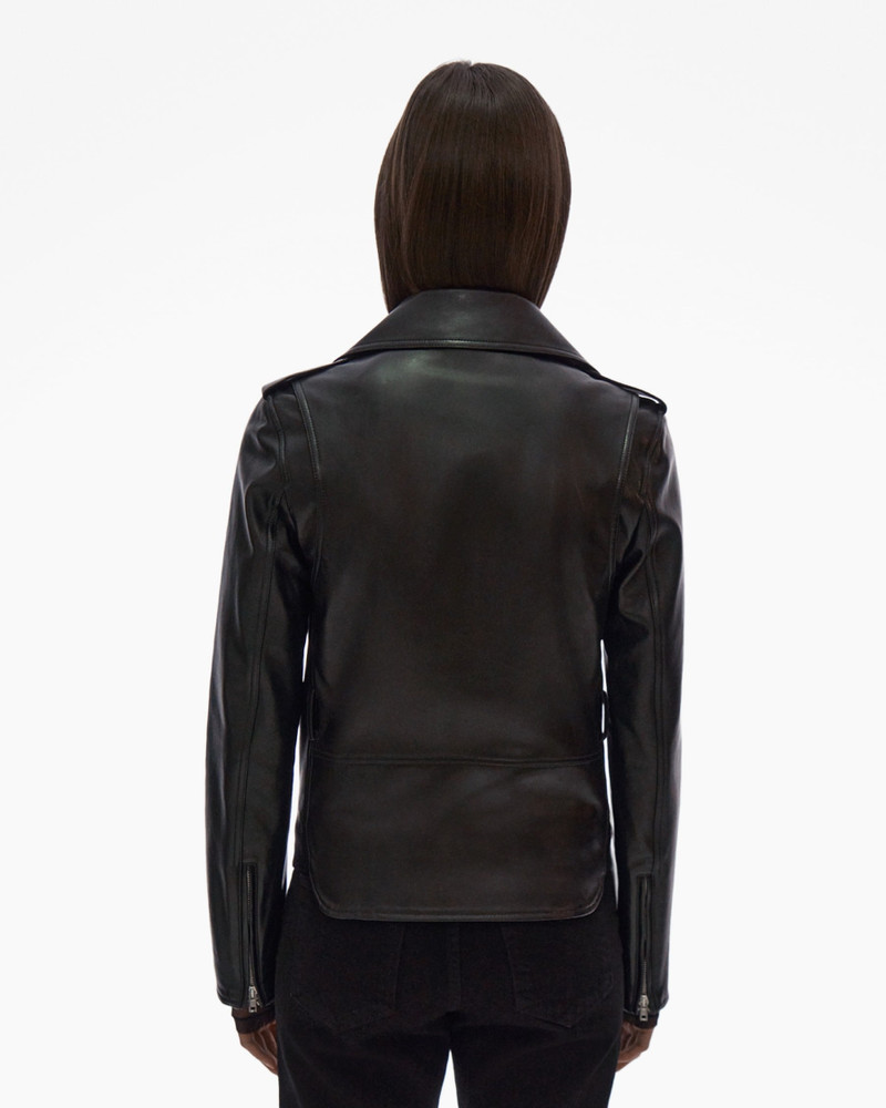 LEATHER BIKER JACKET 4