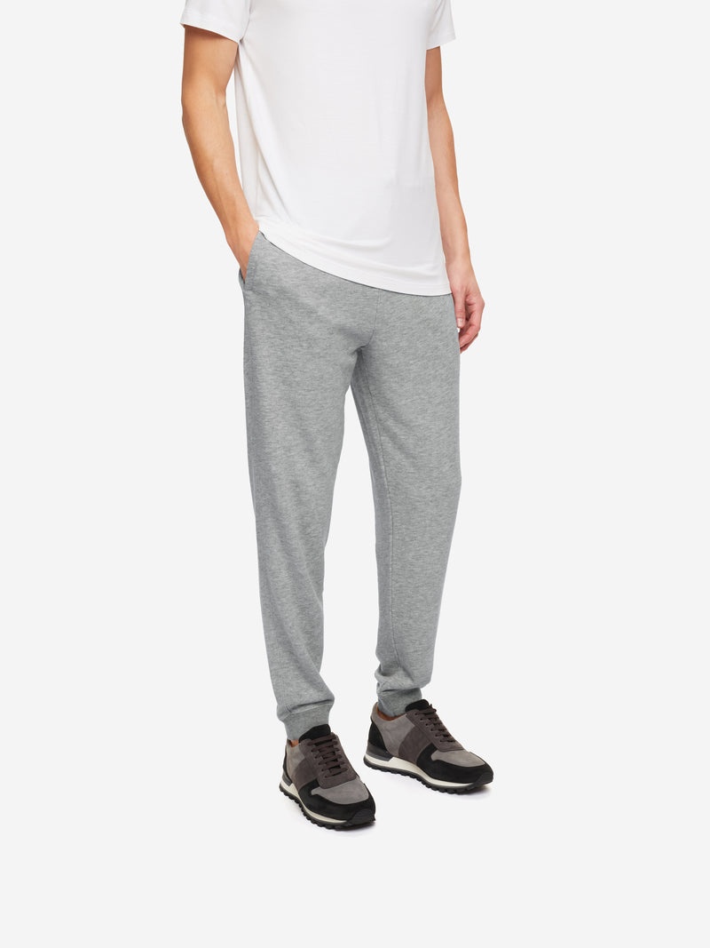 Men's Sweatpants Quinn Cotton Modal Silver - 2