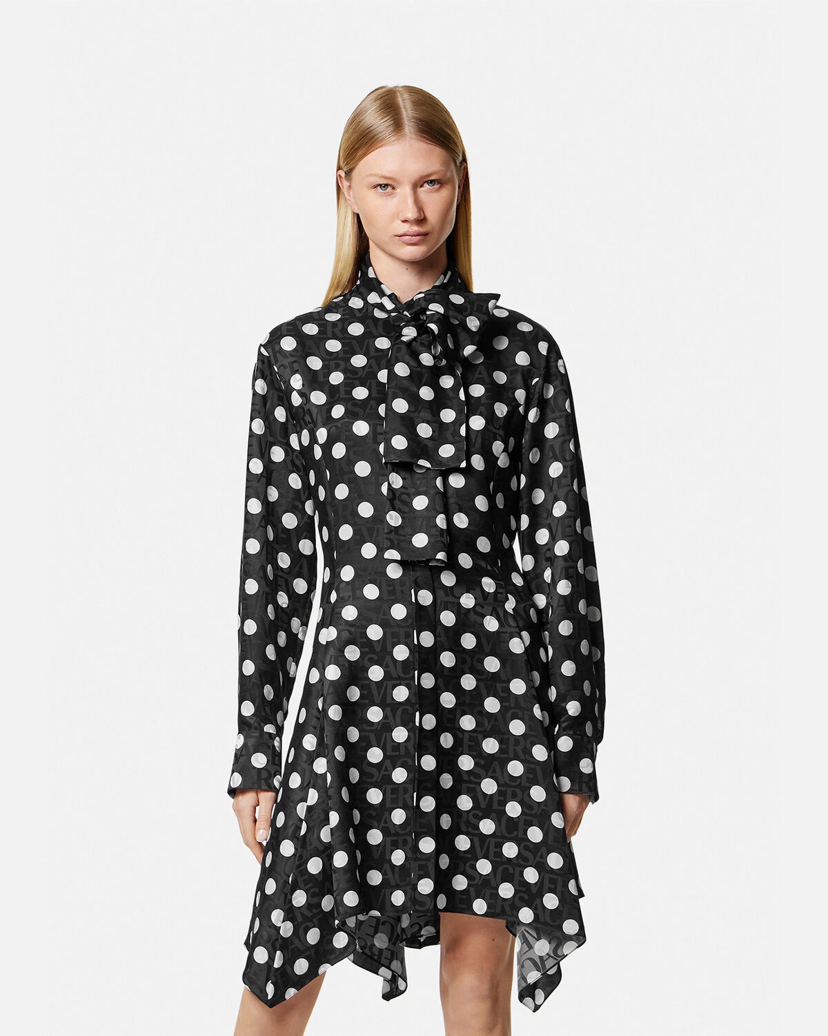 Polka Dot Shirt Dress - 3