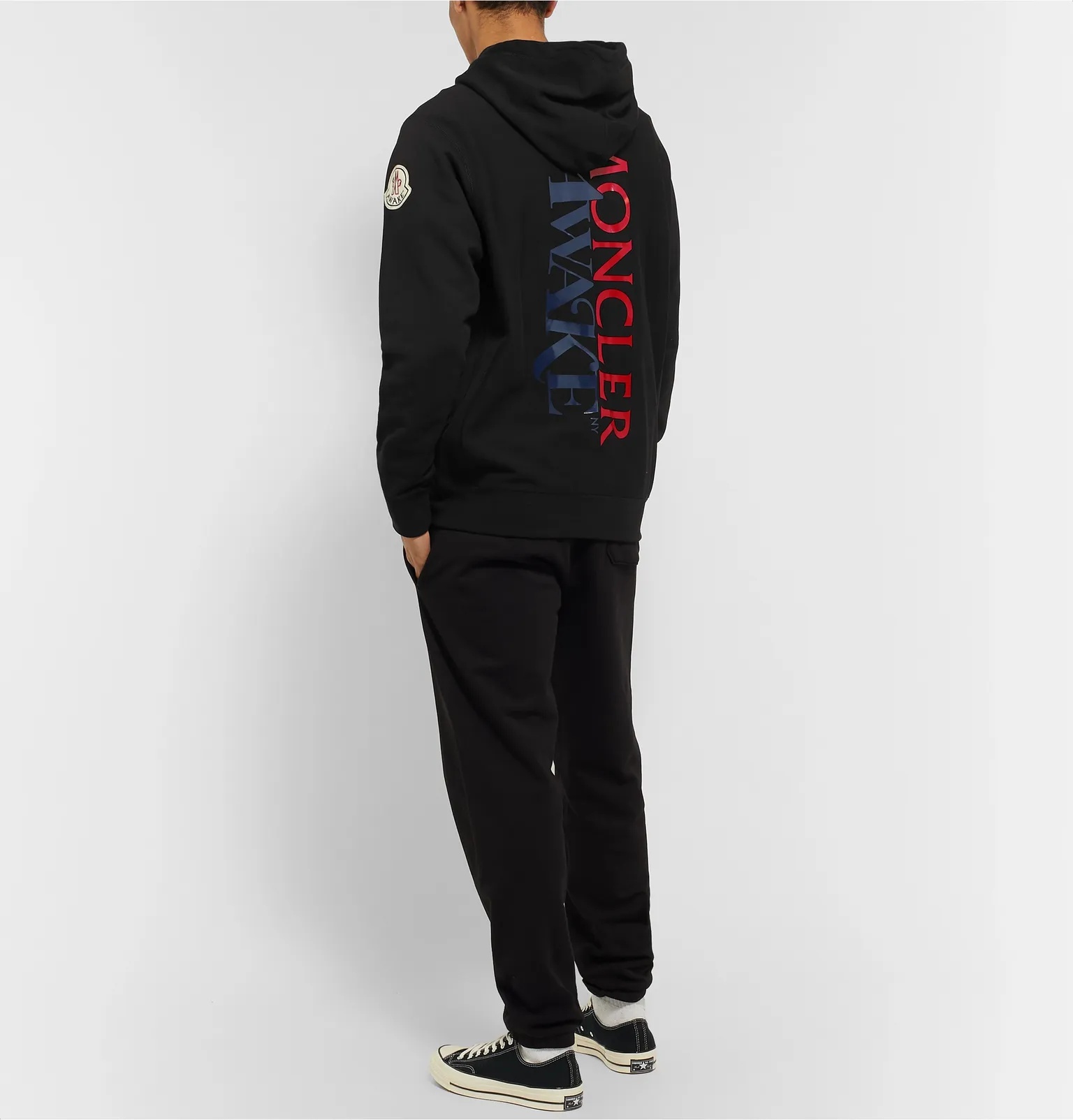 + Awake NY 2 Moncler 1952 Logo-Detailed Fleece-Back Cotton-Jersey Hoodie - 13