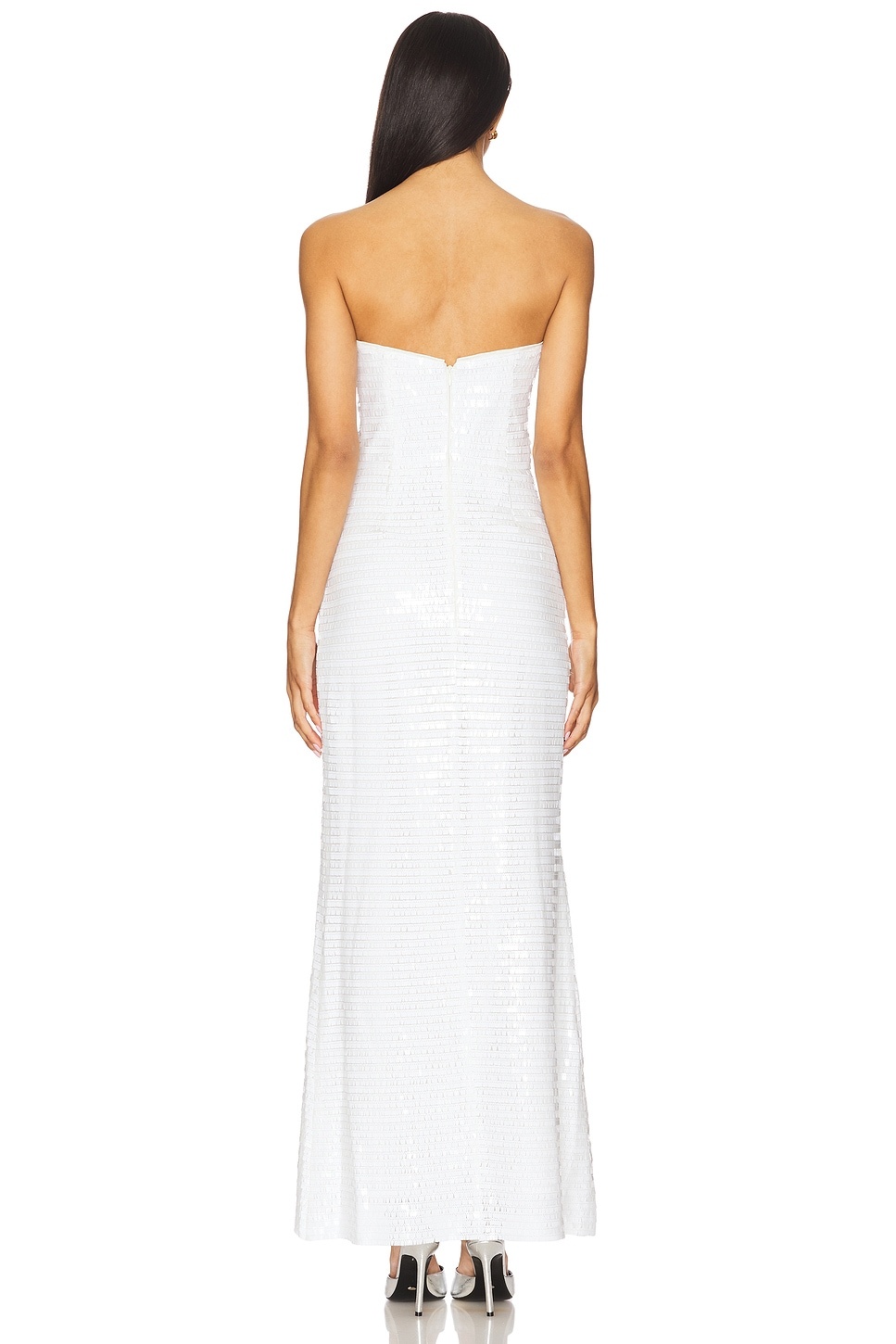 Sculpty Strapless Sequin Dress - 3
