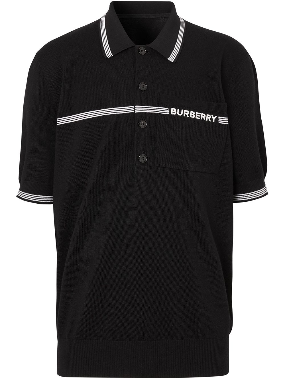 embroidered logo polo shirt - 1