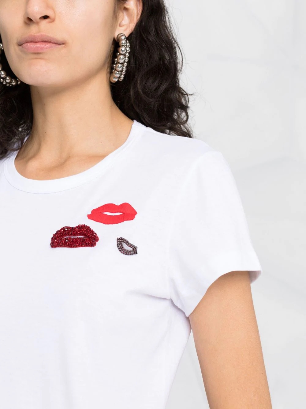 lips motif T-shirt - 3