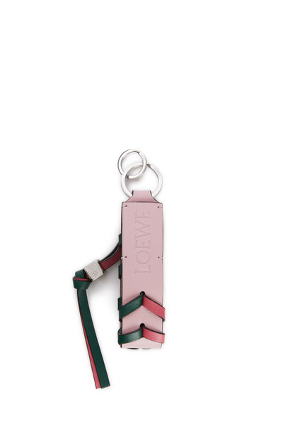 Loewe Braided strap keyring in calfskin and brass outlook