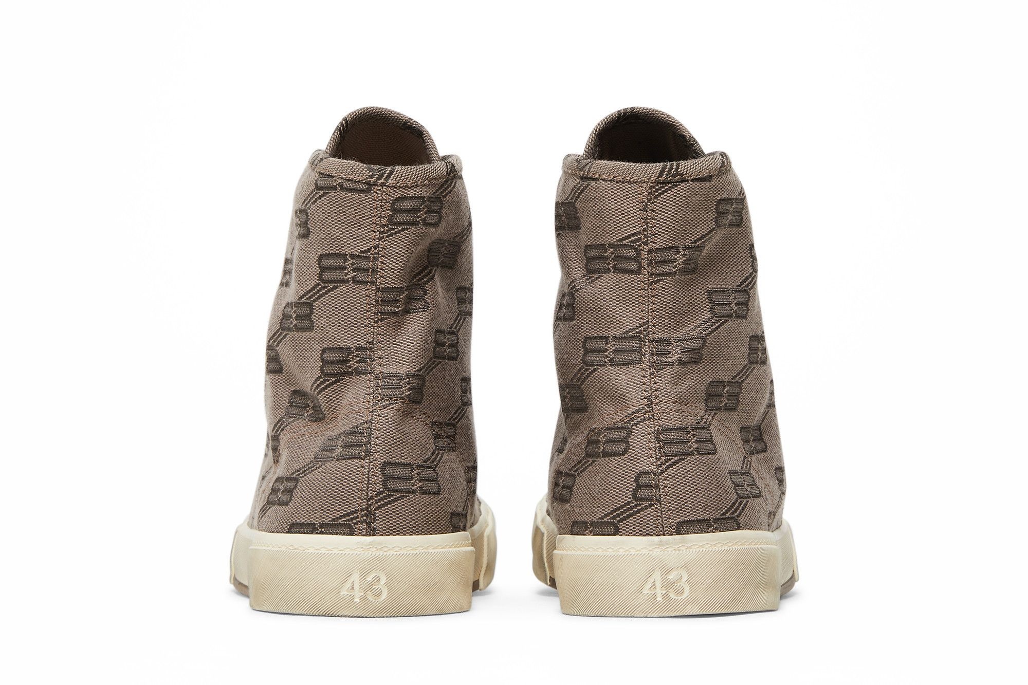 Balenciaga Paris High 'BB Monogram - Dark Mink Grey' - 6