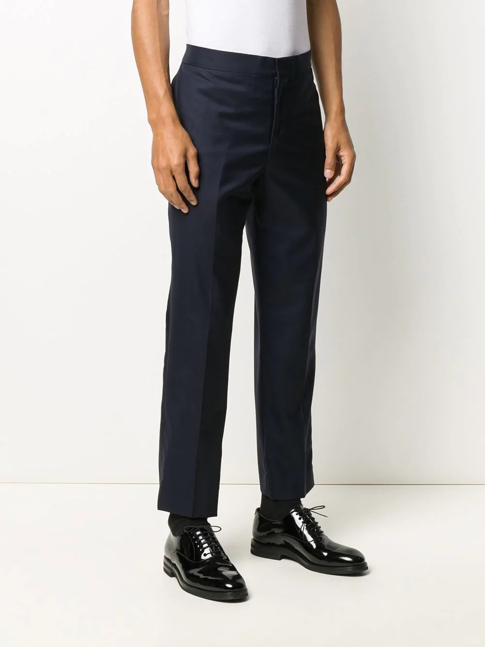 straight leg tuxedo trousers - 3