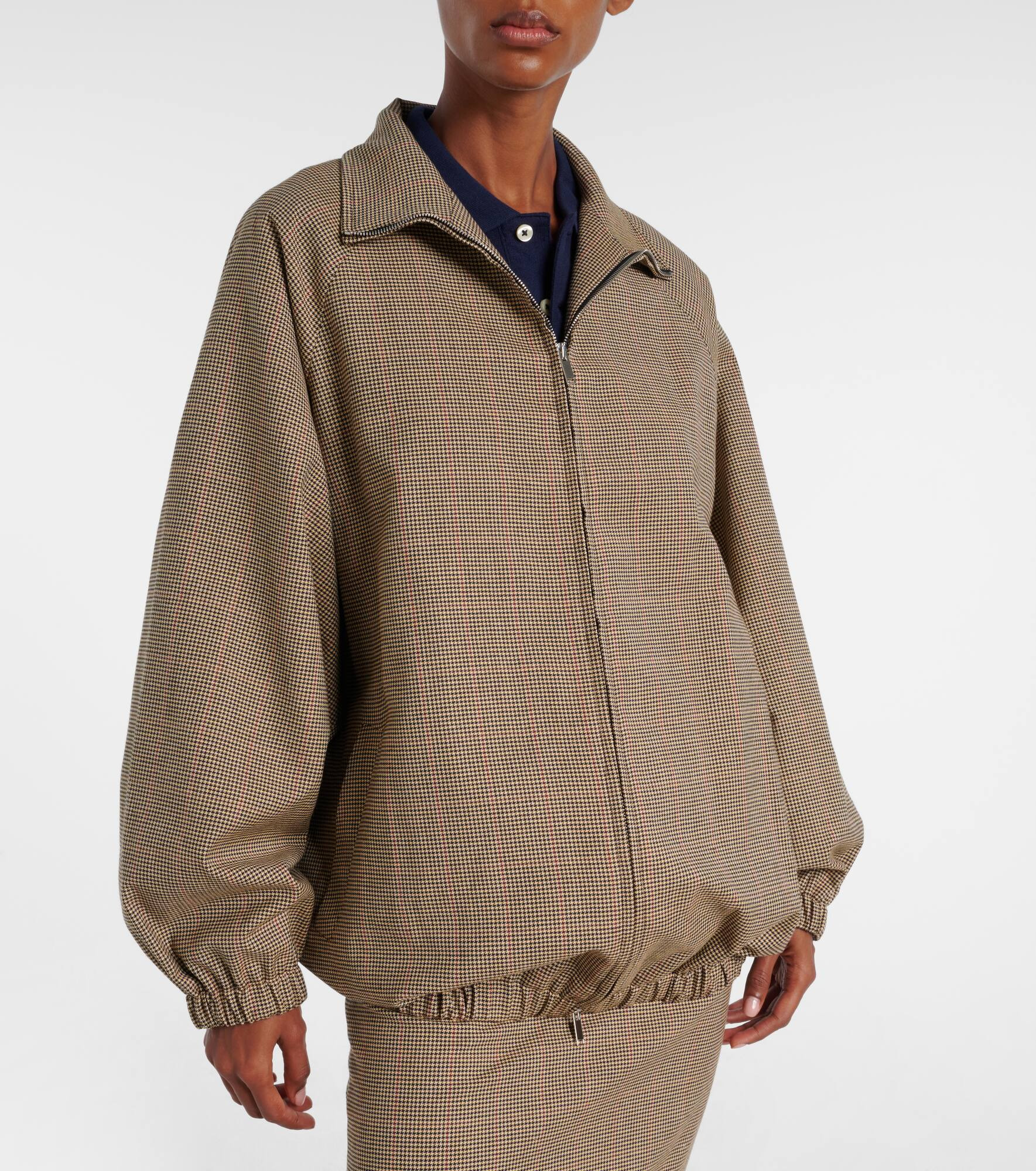 Baxter houndstooth blouson jacket - 6