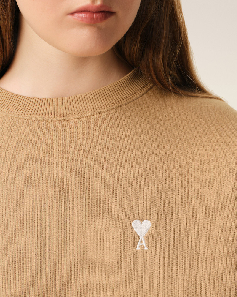 BROWN COTTON AMI DE COEUR SWEATSHIRT 4