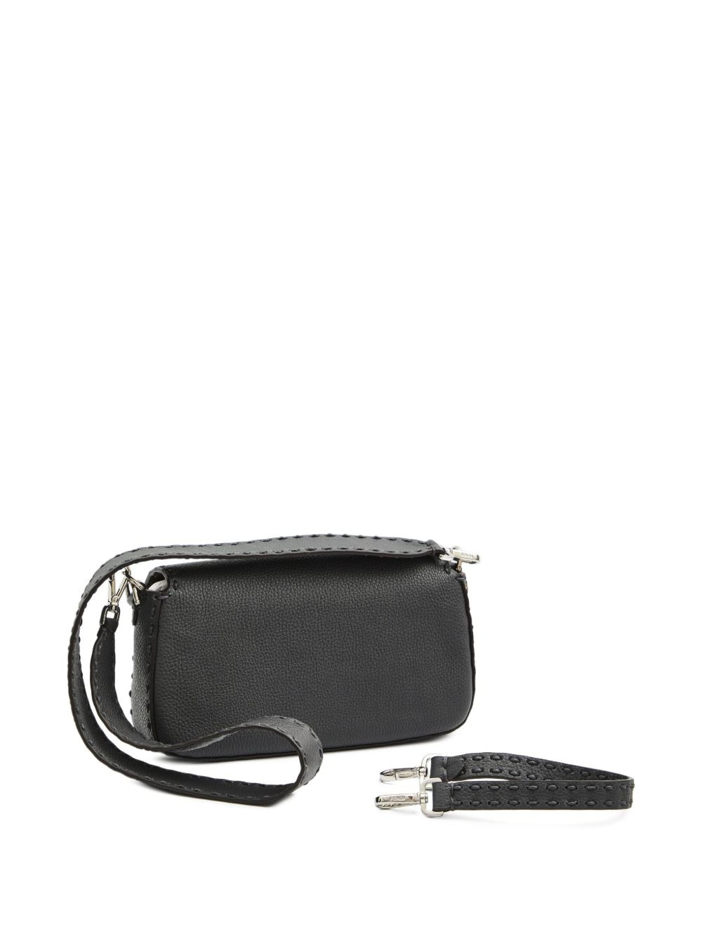 Baguette macro-stitch messenger bag - 2