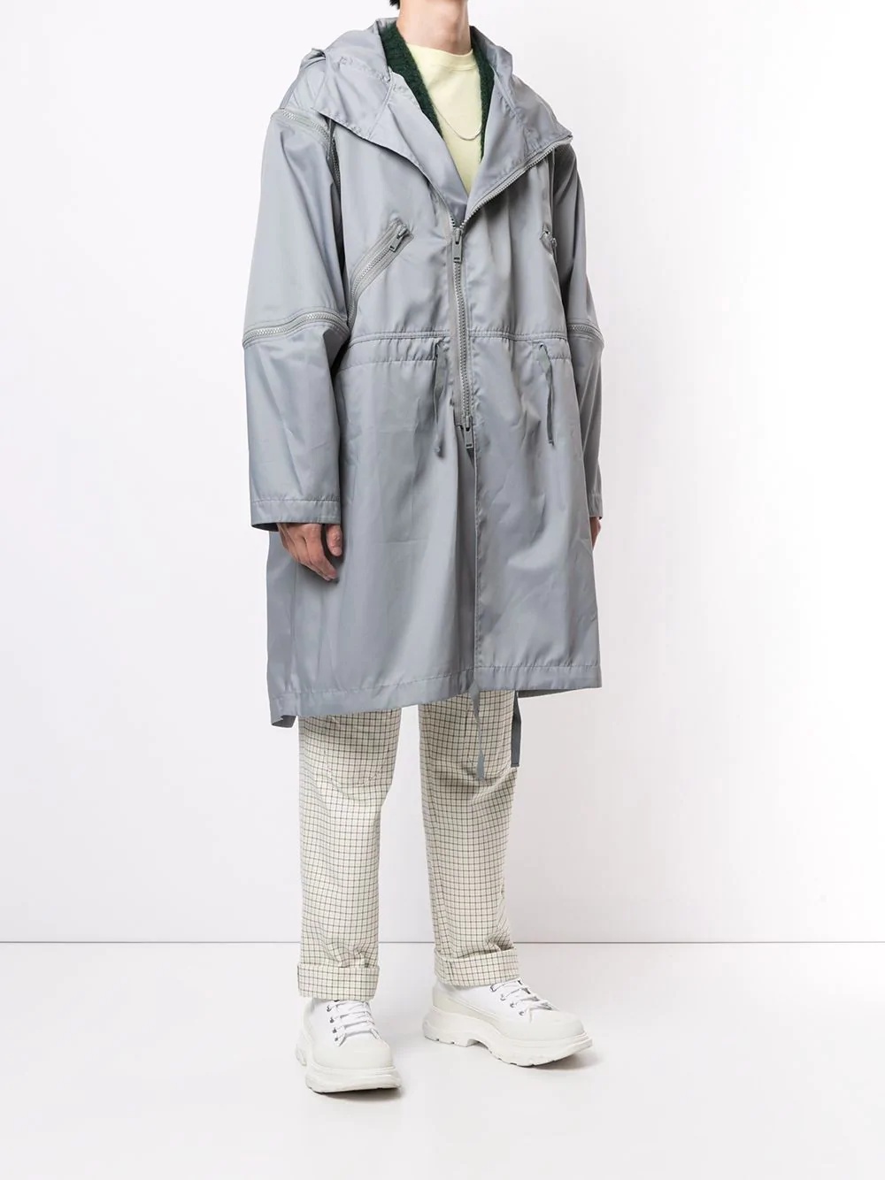 detachable-sleeve parka - 3