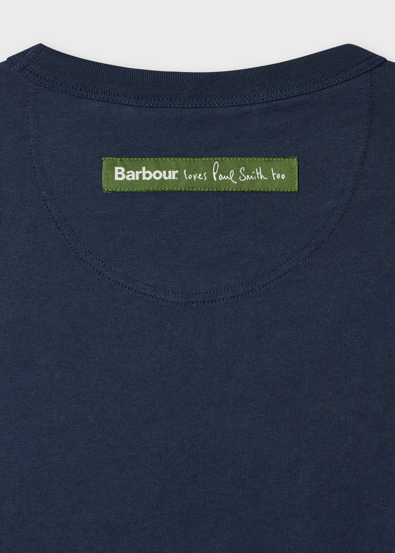 Paul Smith loves Barbour - Wax Tin Print T-Shirt 3