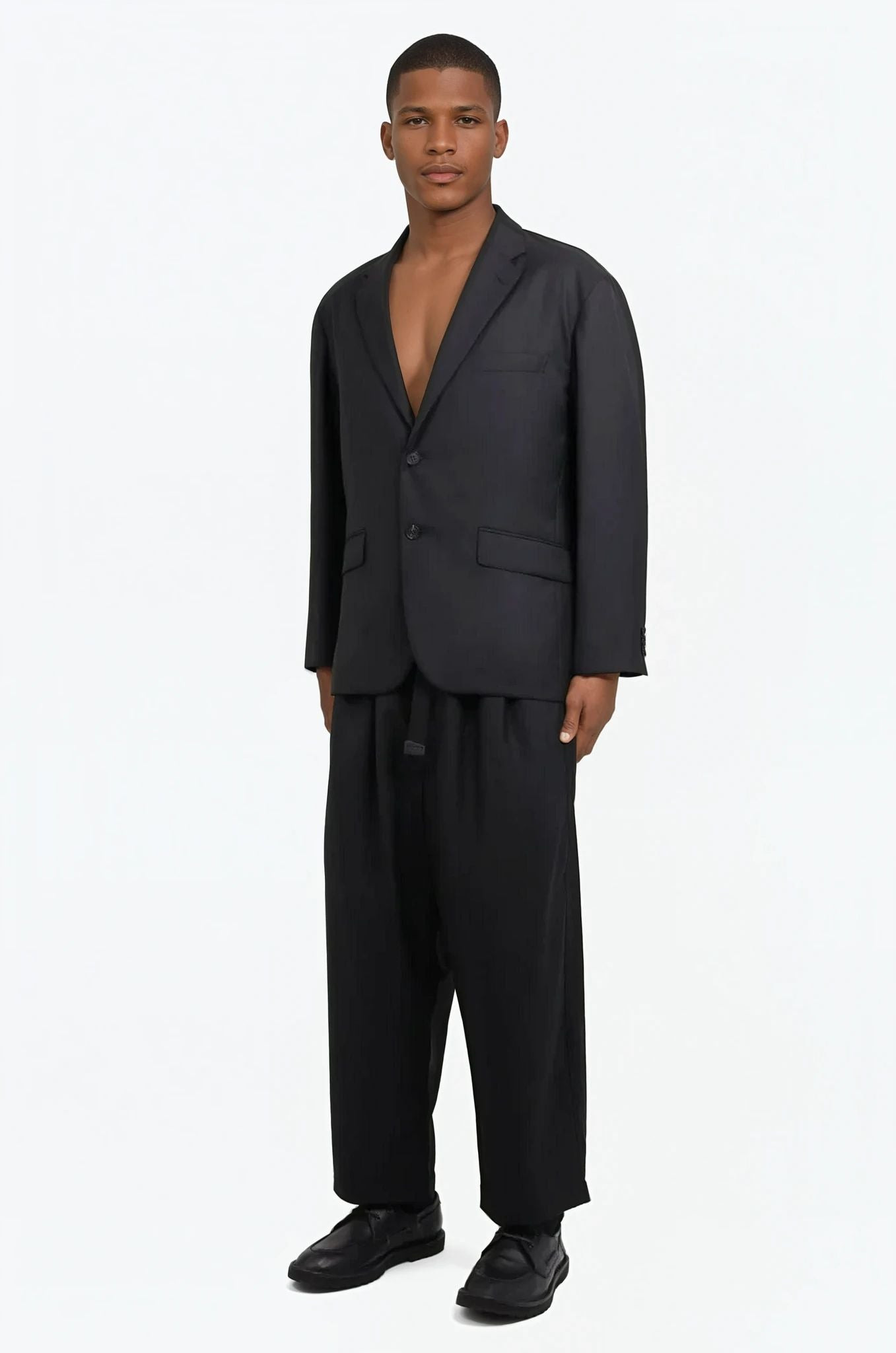 CROPPED TAPERED PANT | BLACK - 2