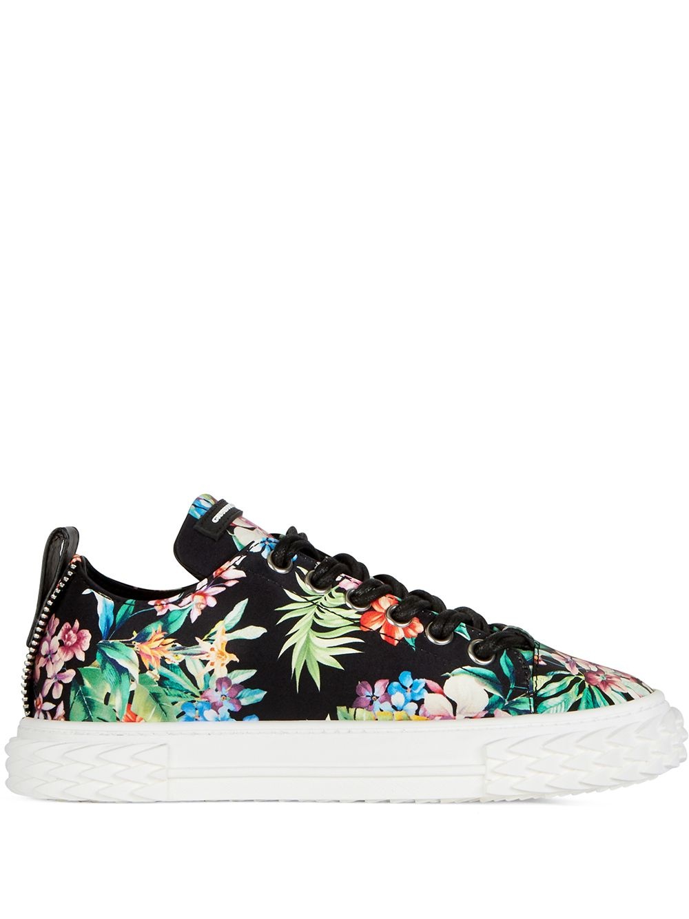 floral print sneakers - 1