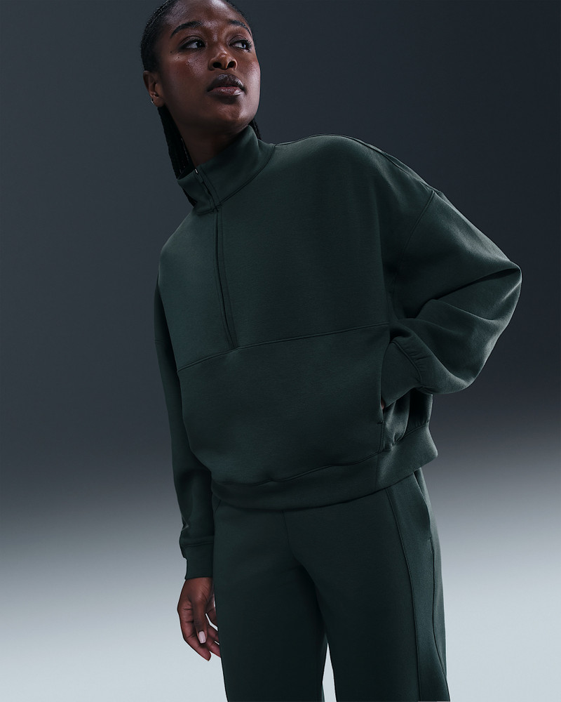 Nike 24.7 ImpossiblySoft Women's Dri-FIT Oversized 1/2-Zip Top - 1