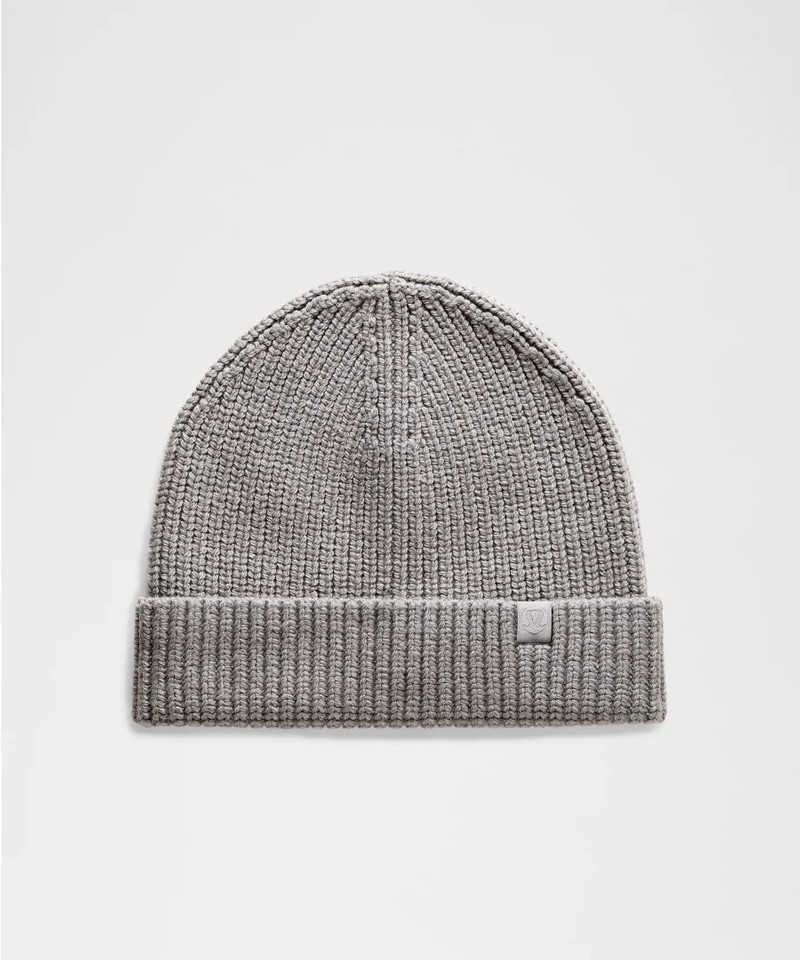 Close-Fit Wool-Blend Ribbed Knit Beanie 1
