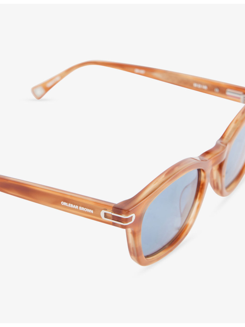 ORLEBAR BROWN Davey Rectangular Acetate Sunglasses outlook