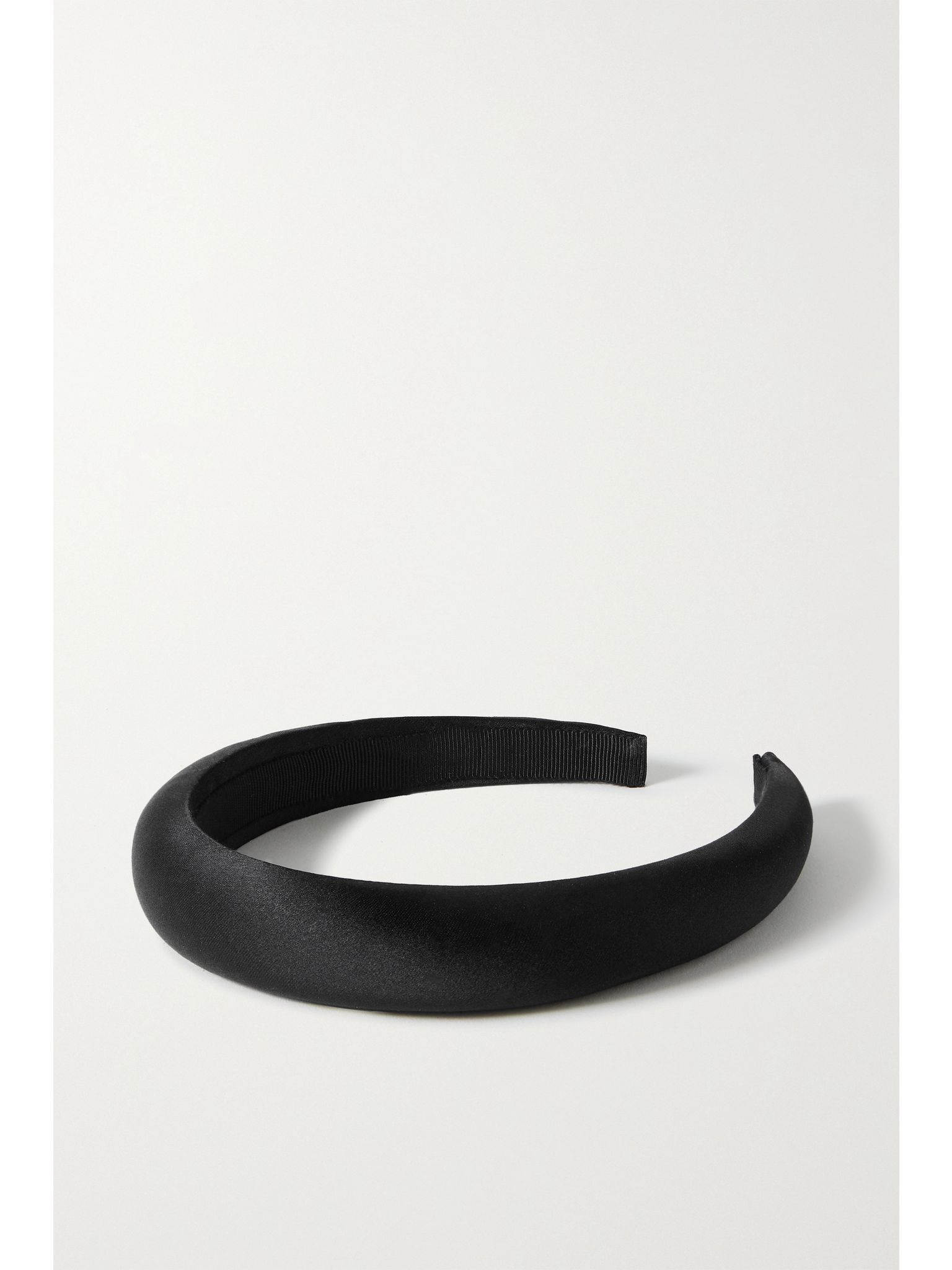 + NET SUSTAIN Tori silk-satin headband Black - 1