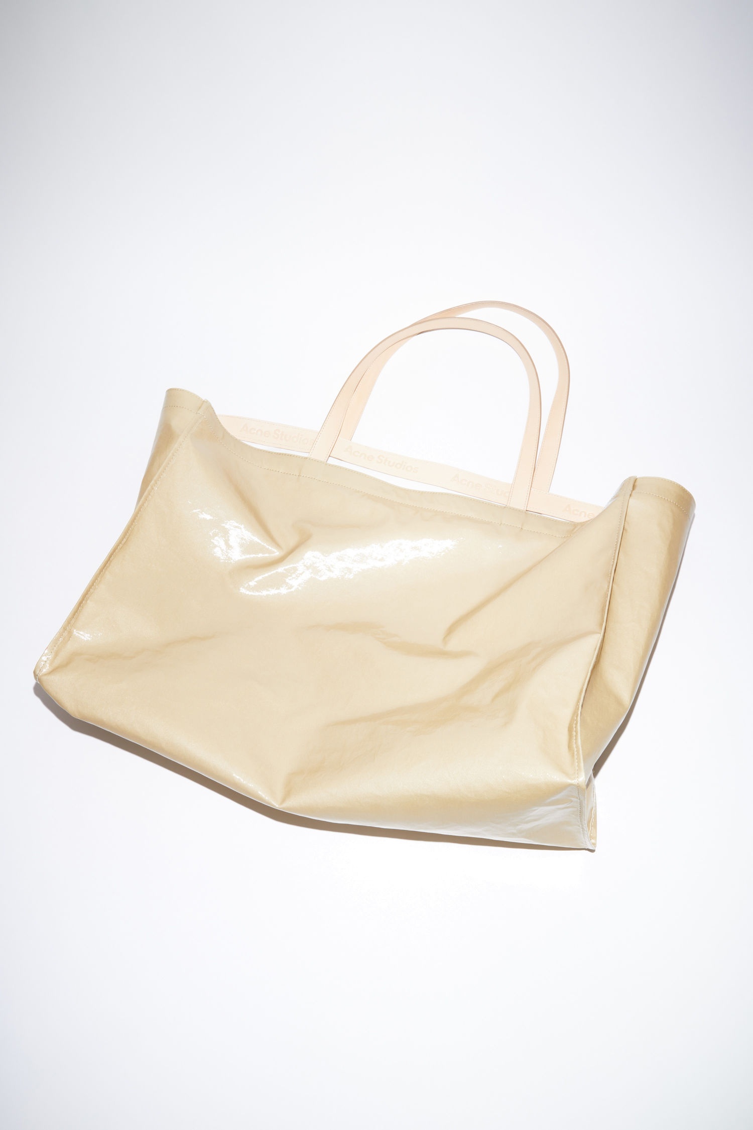 Oilcloth tote - Beige - 2