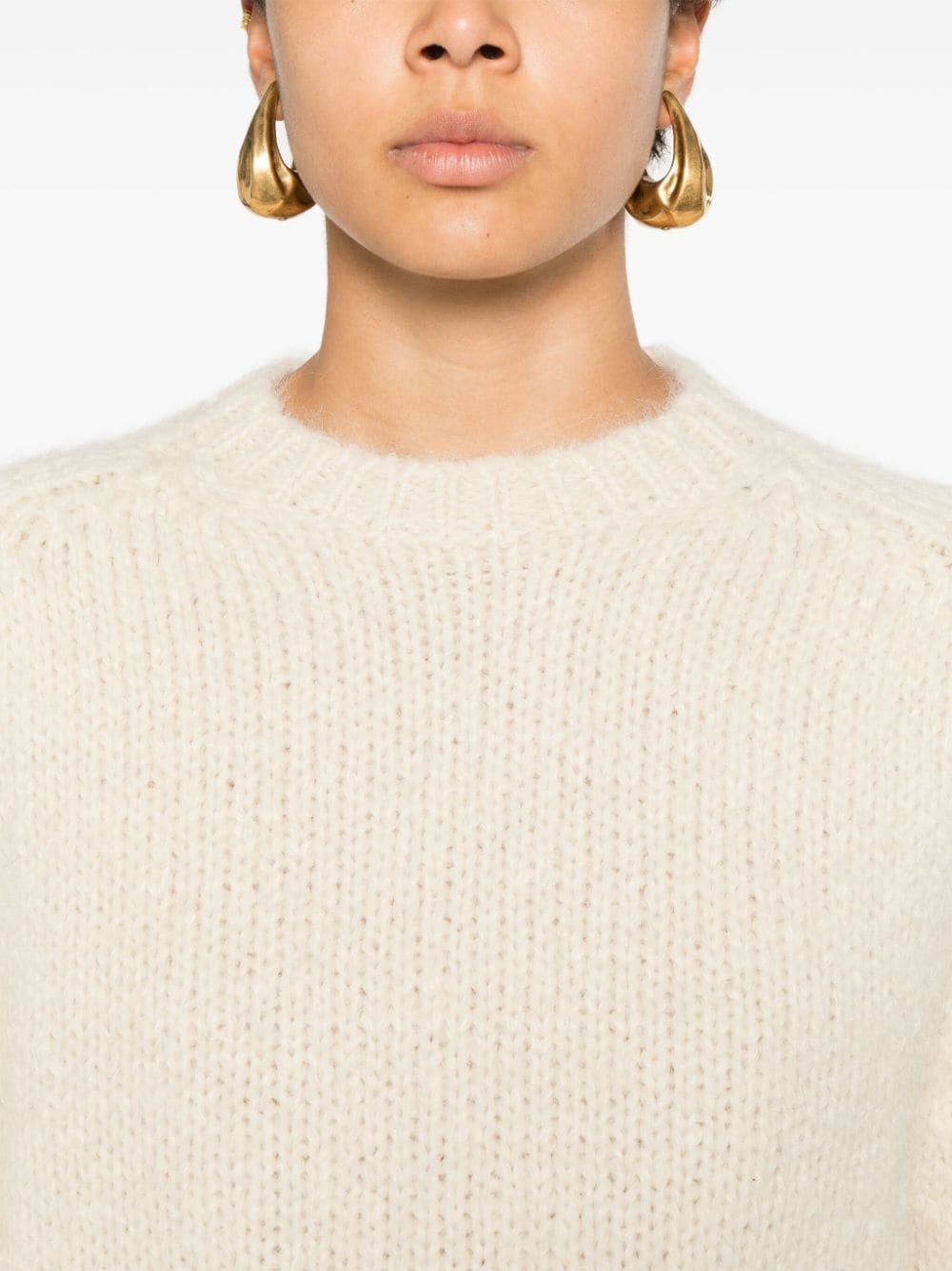 + chunky-knit jumper - 5