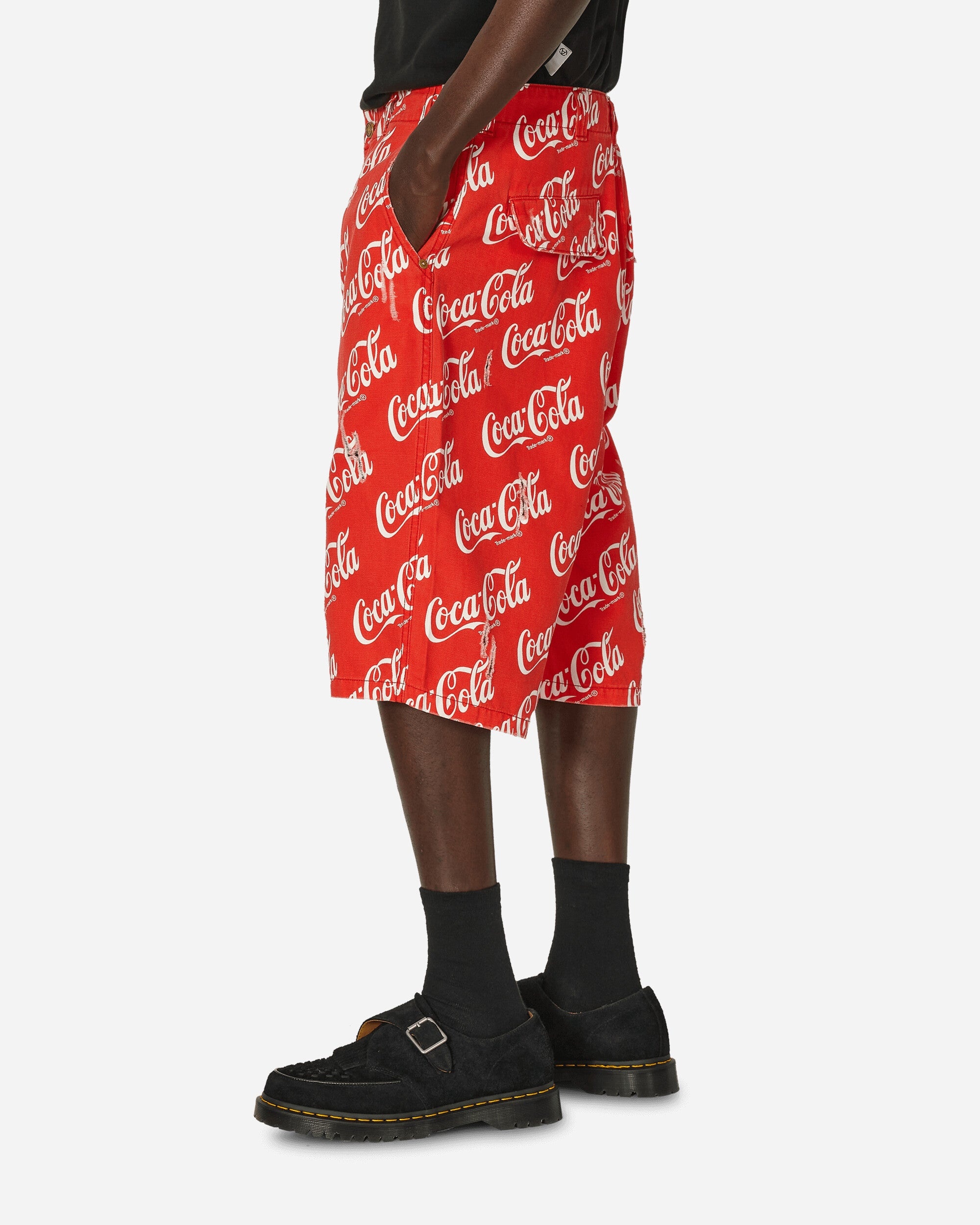 Coca-Cola Printed Canvas Shorts Red - 2