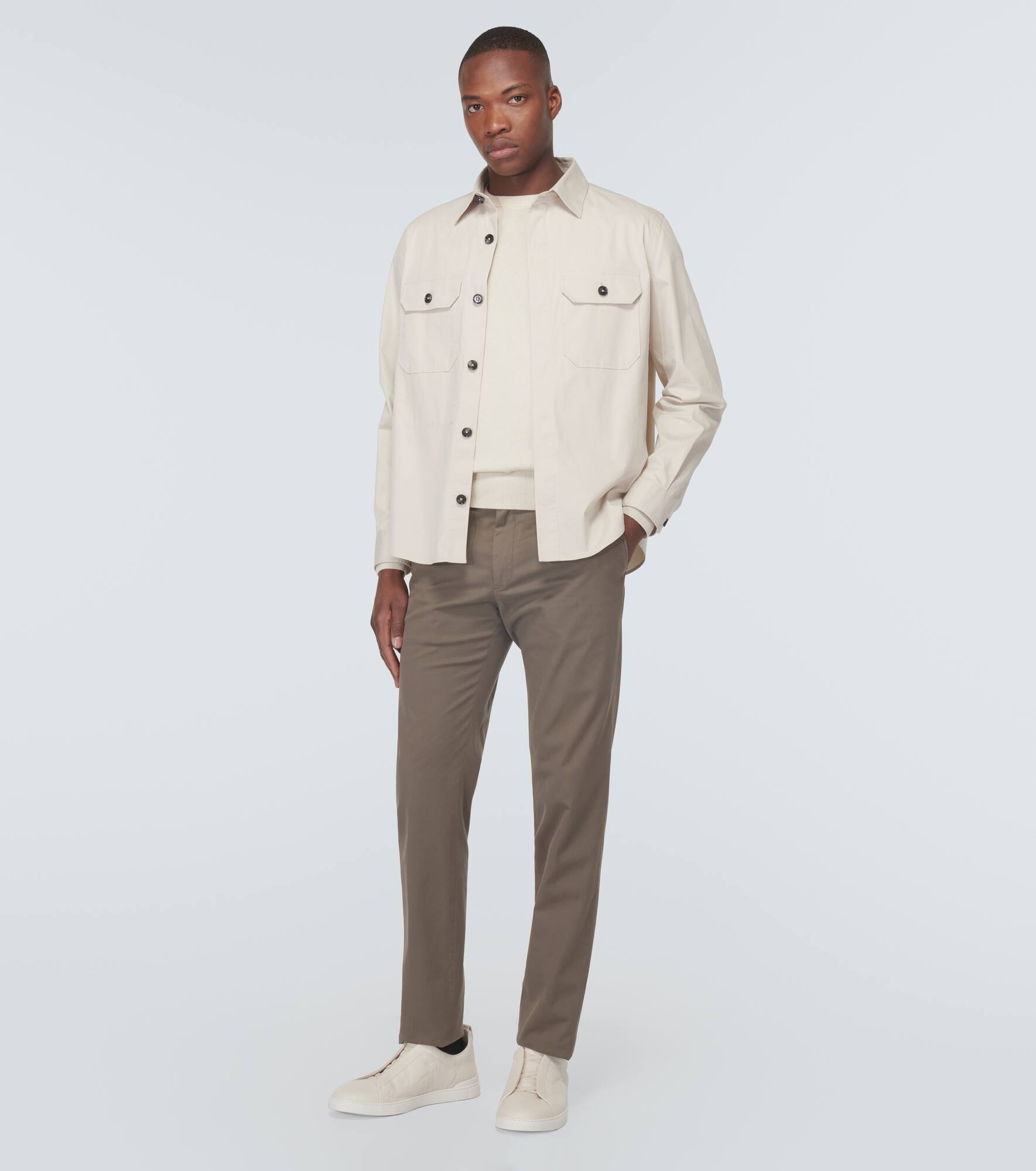 Cotton-blend overshirt - 2